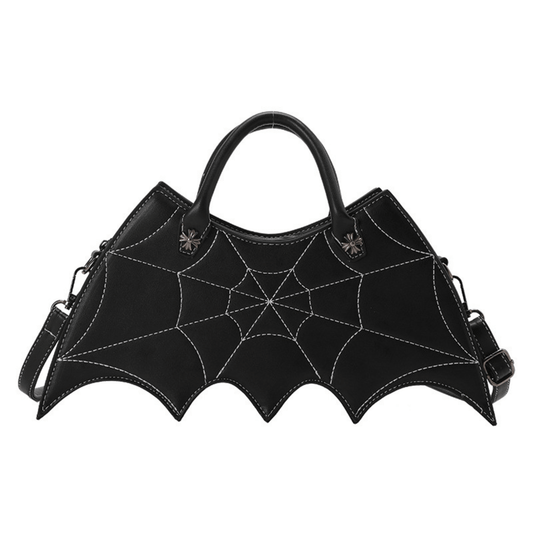 Halloween Spider Web Shape Shoulder Bags Personality Batgirl Tide Pu Handbags Fashoin Messenger Crossbody Bag stylieday.com