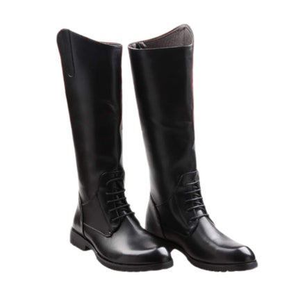 Horse Riding Boots For Women Men Waterproof Leather Long Boots Black Brown Knee High Boots stylieday.com