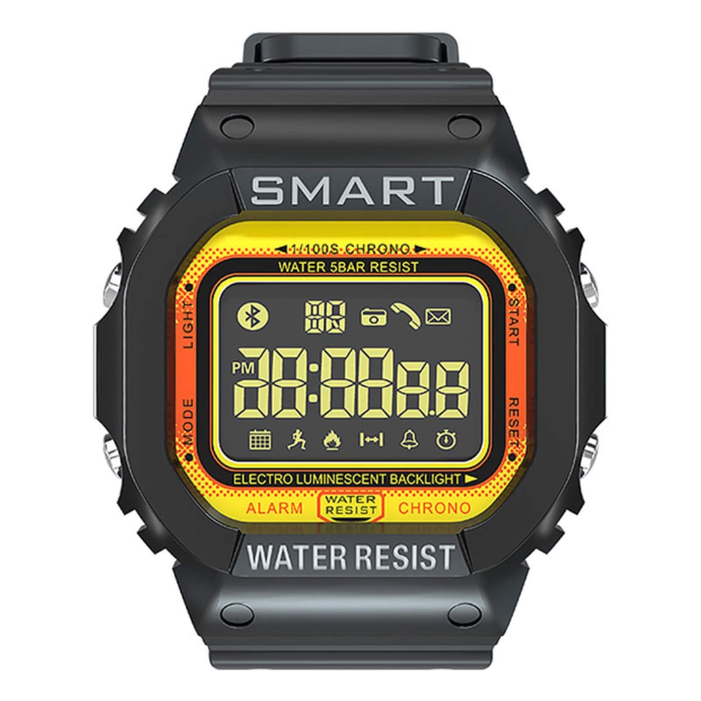 LOKMAT MK22 Smartwatch for Android with step counting, smart reminders, and sleep analysis, featuring a comfortable TPU wristband