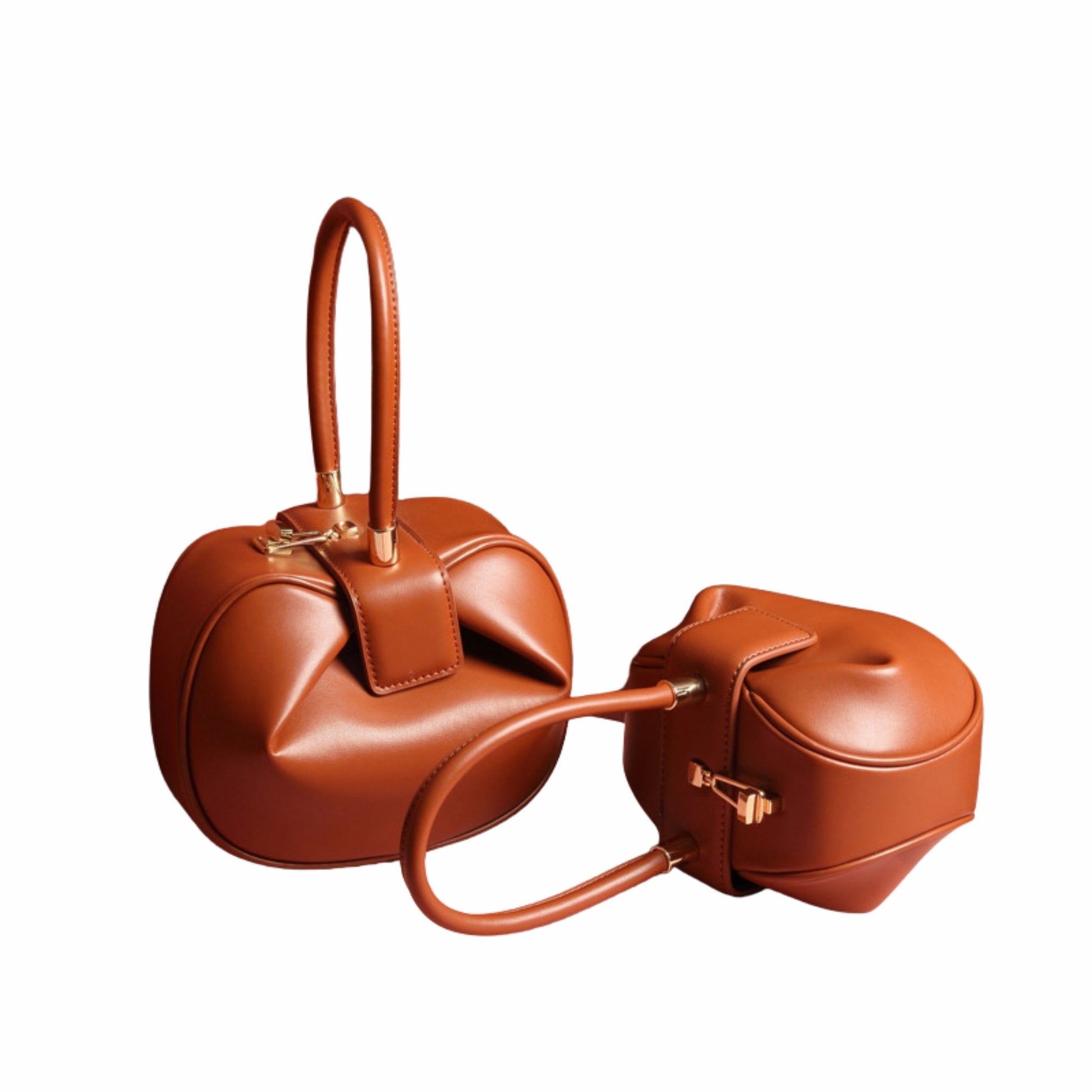 Leather handbags fashion dumplings handbag stylieday.com