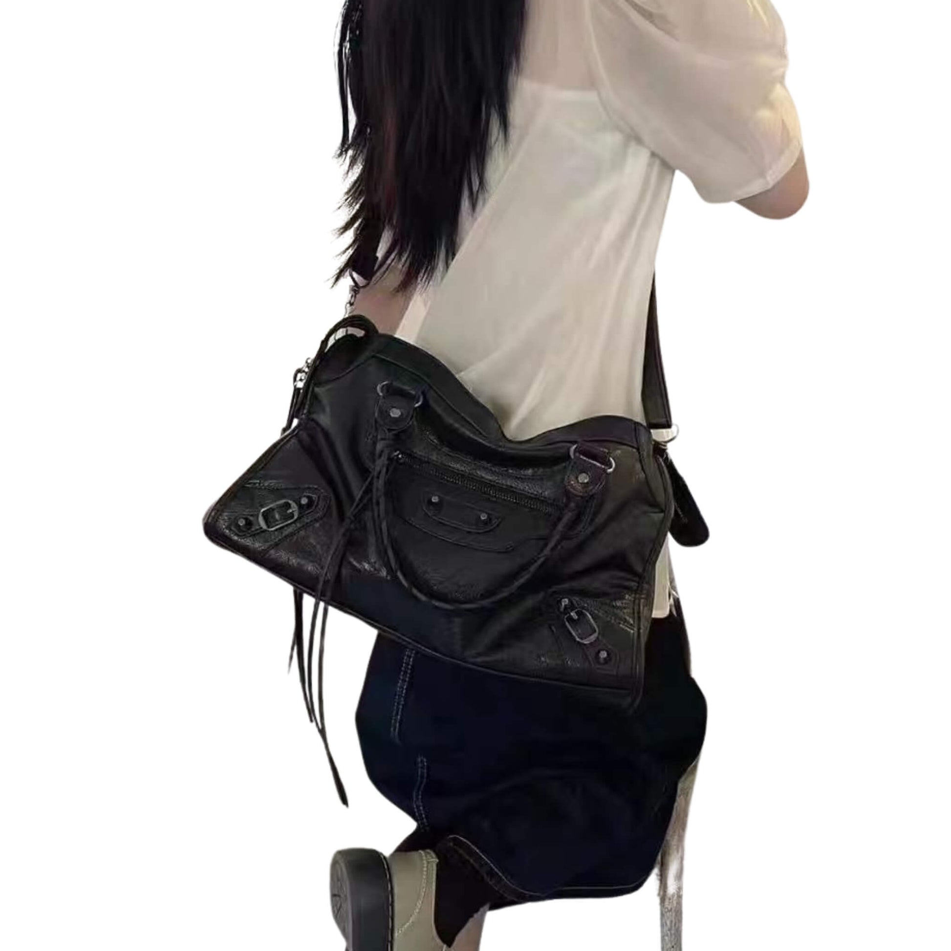 Locomotive Y2k Rivet Bag Single Shoulder Cross Body stylieday.com