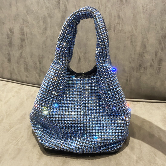 Rhinestone Vest Bucket Bag Chain