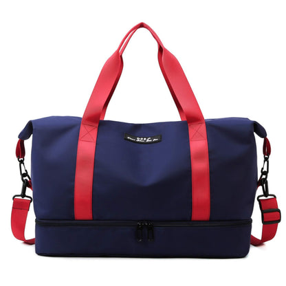 Waterproof Travel Duffle with Shoe Compartment stylieday.com