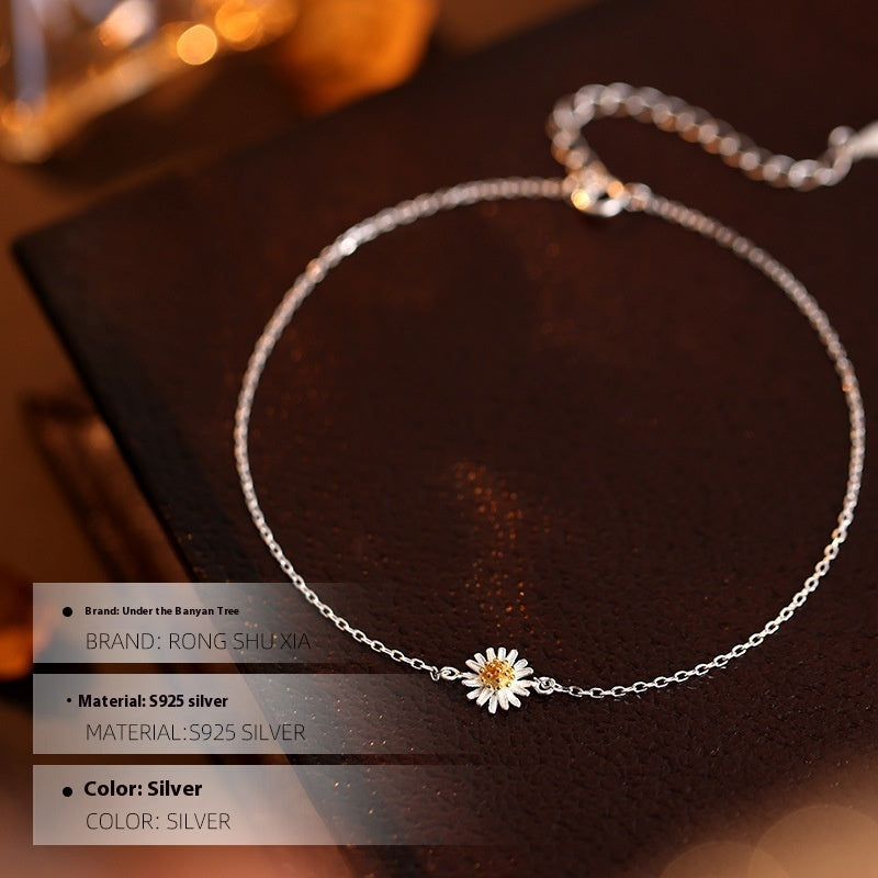 Elegant Mori Style Thin Chain Anklet for Women