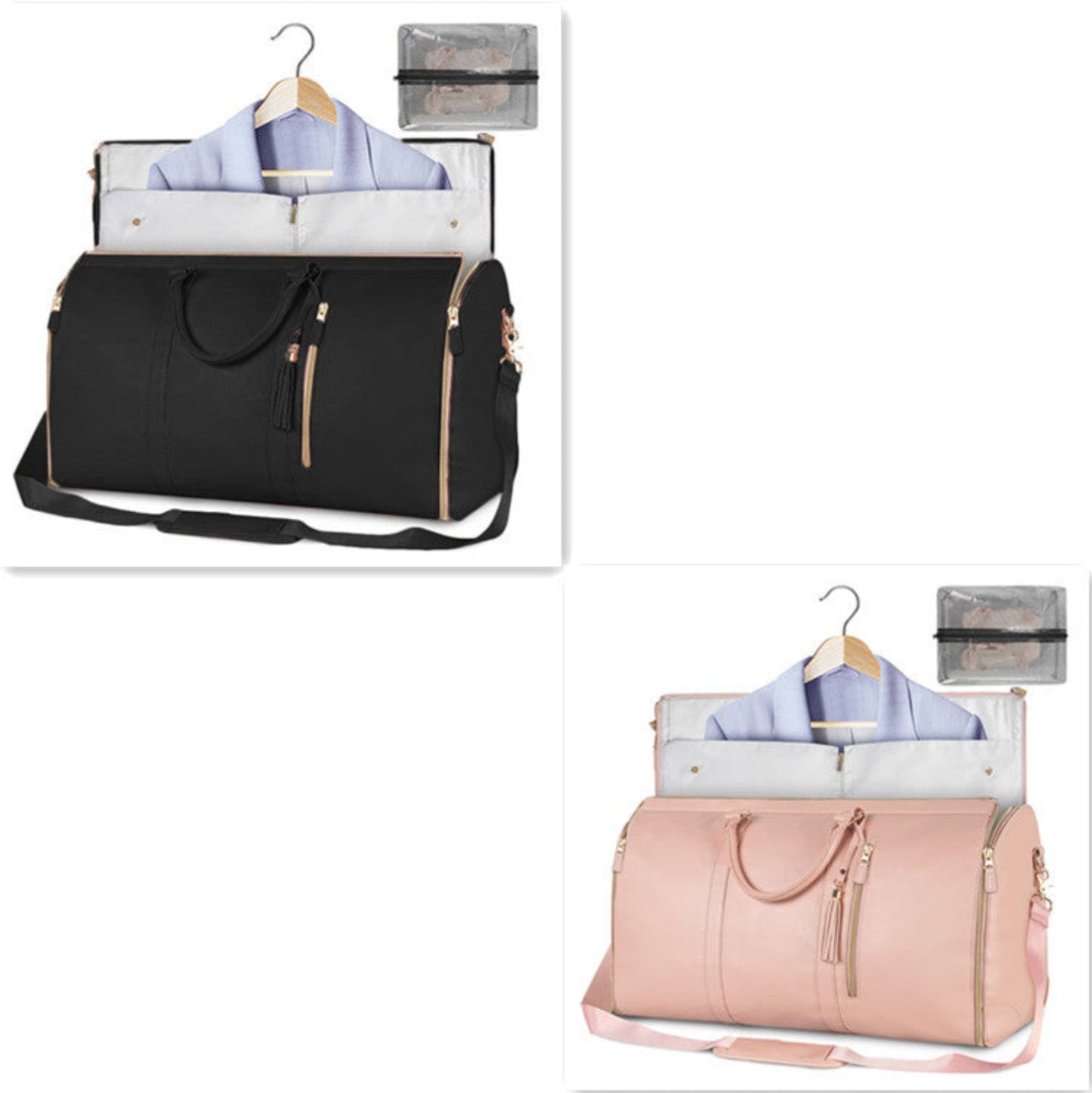 Waterproof travel duffle handbag in a sleek design, featuring sturdy handles and a detachable shoulder strap, set against a scenic outdoor backdrop