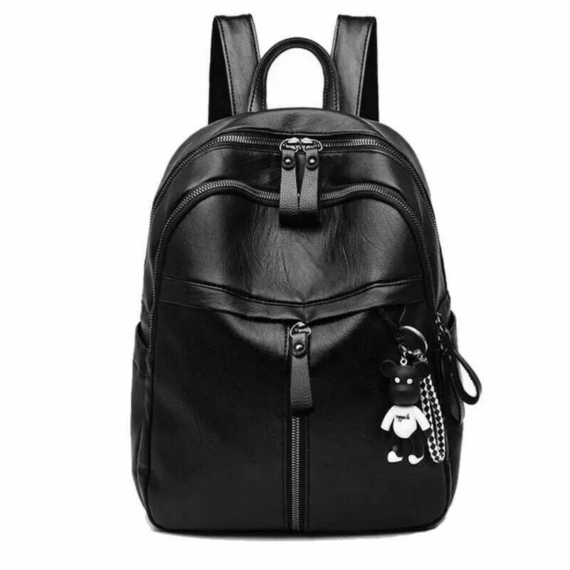 Large Capacity Waterproof PU Leather Backpack for Women - Casual Style, Anti-Theft, Burden Reduction, Perfect for School, Travel & Daily Use