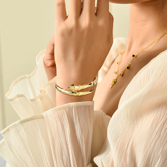 Golden Snake Bracelet