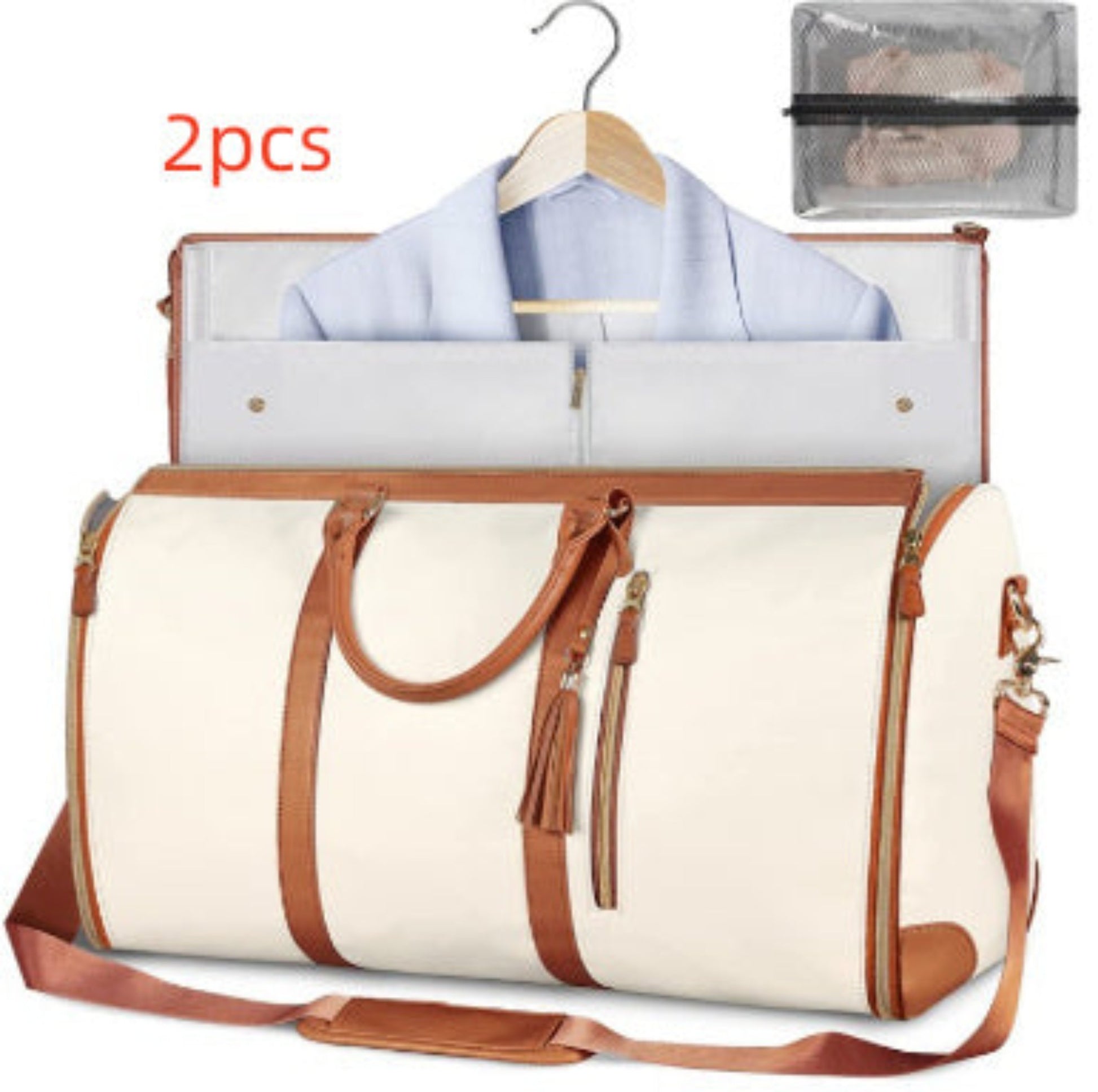 Waterproof travel duffle handbag in a sleek design, featuring sturdy handles and a detachable shoulder strap, set against a scenic outdoor backdrop