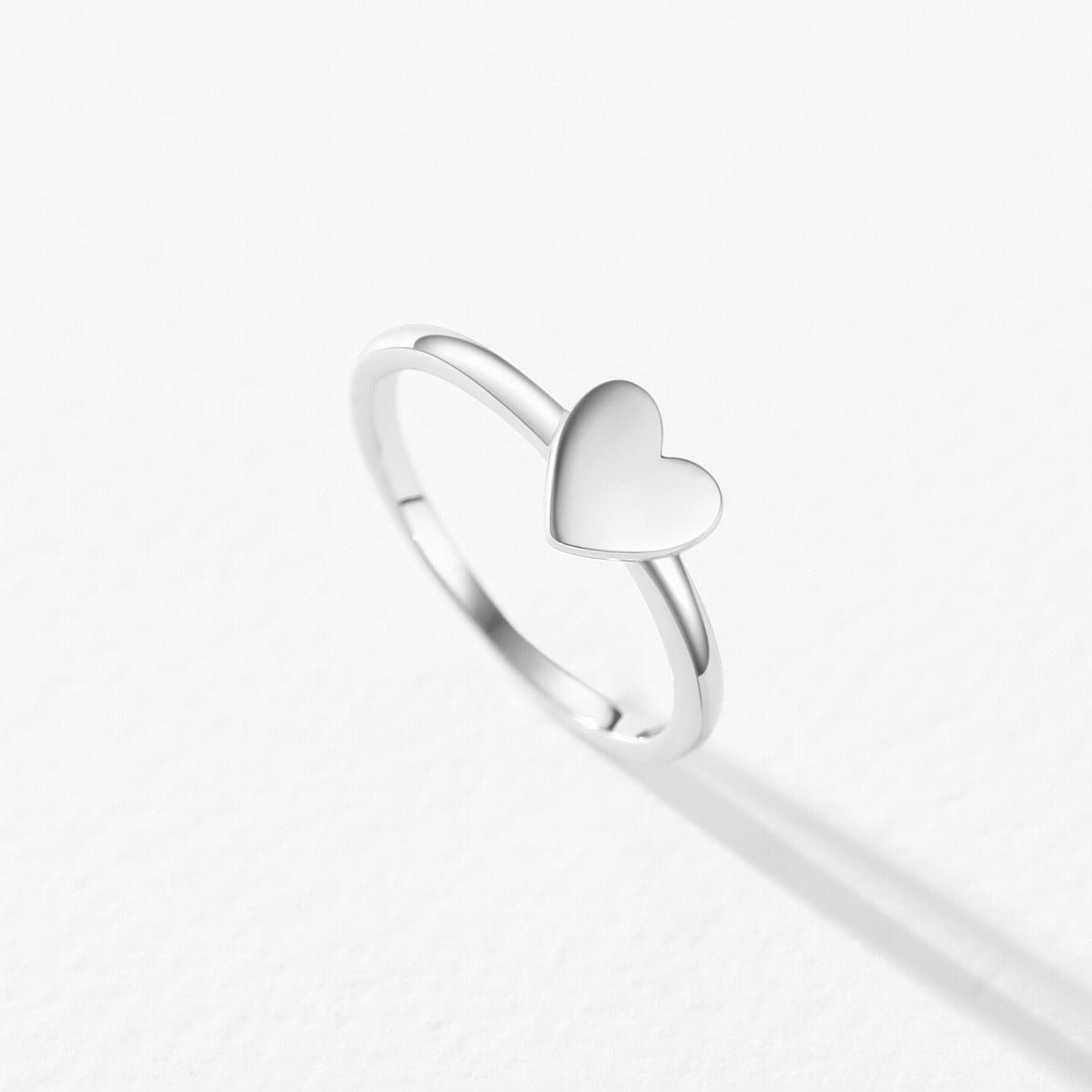 Simple Glossy Heart Ring