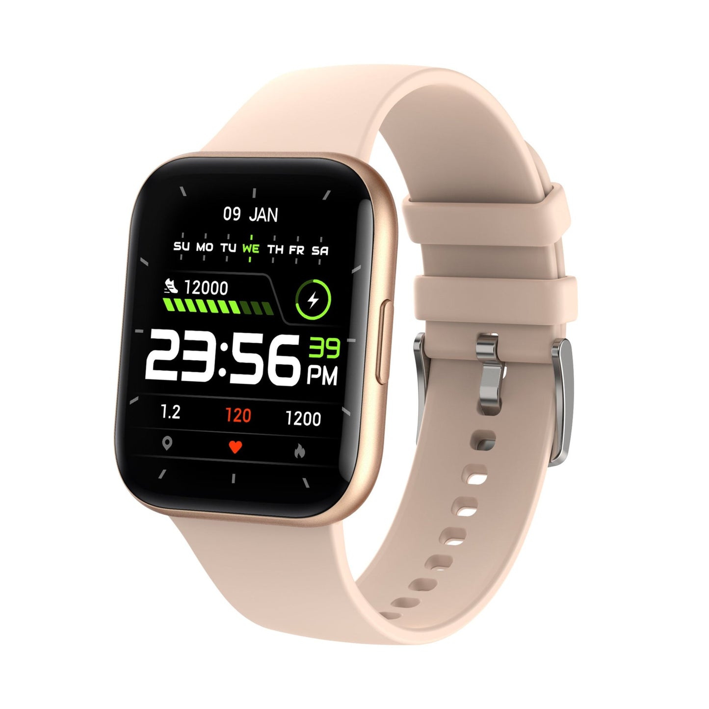 Full-touch sports smart bracelet, multifunctional wearable with a responsive touchscreen for tracking workouts, heart rate, and notifications