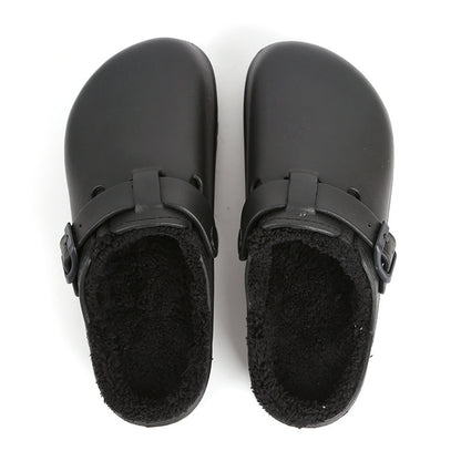 EVA Buckle Slippers for Women - Waterproof, warm, and stylish home slippers featuring a comfortable design, perfect for indoor wear. Ideal for cozy bedroom use.