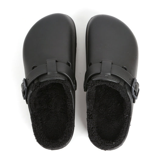 EVA Buckle Slippers for Women - Waterproof, warm, and stylish home slippers featuring a comfortable design, perfect for indoor wear. Ideal for cozy bedroom use.