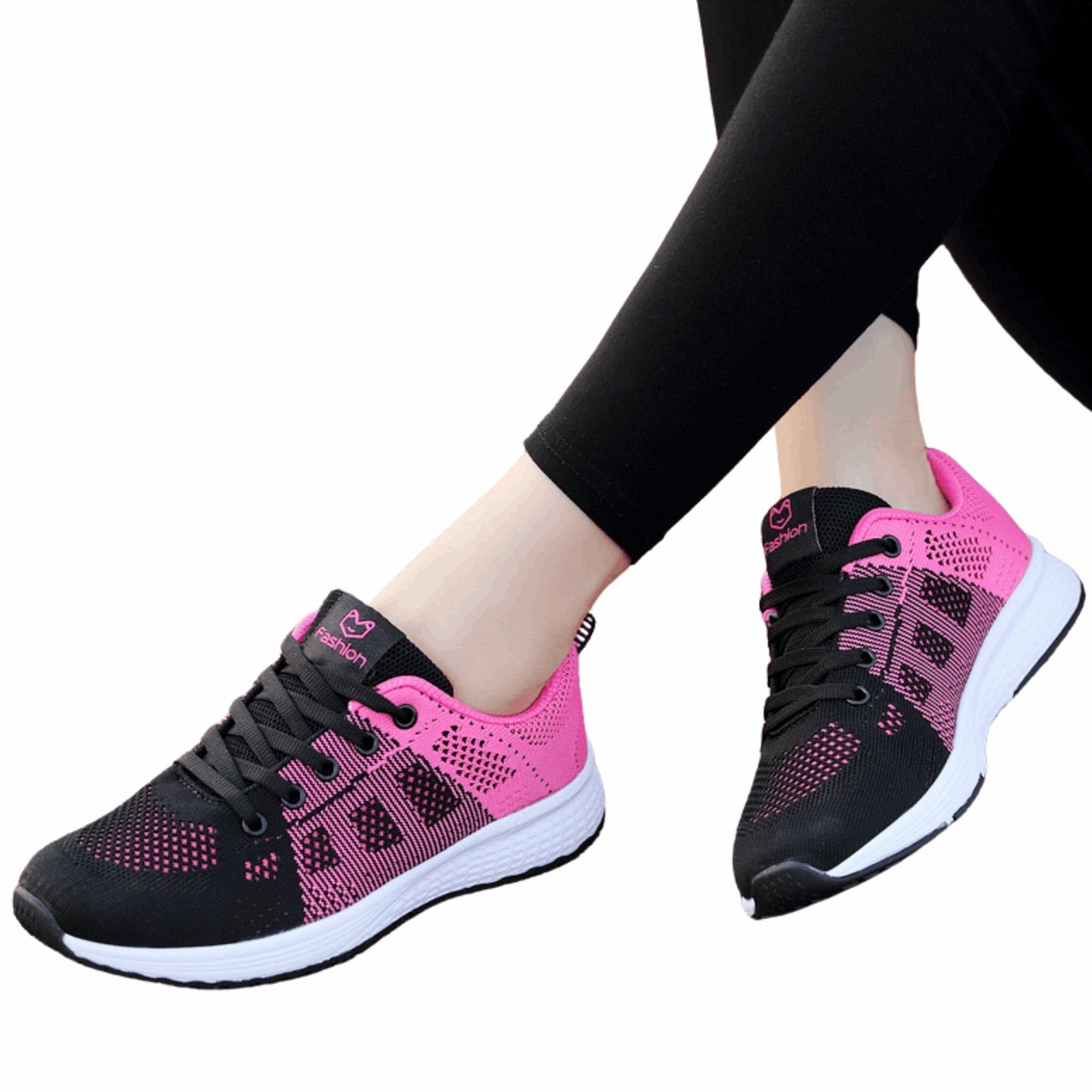 Breathable Mesh Ladies Sneakers | Sweet Style Cross Straps