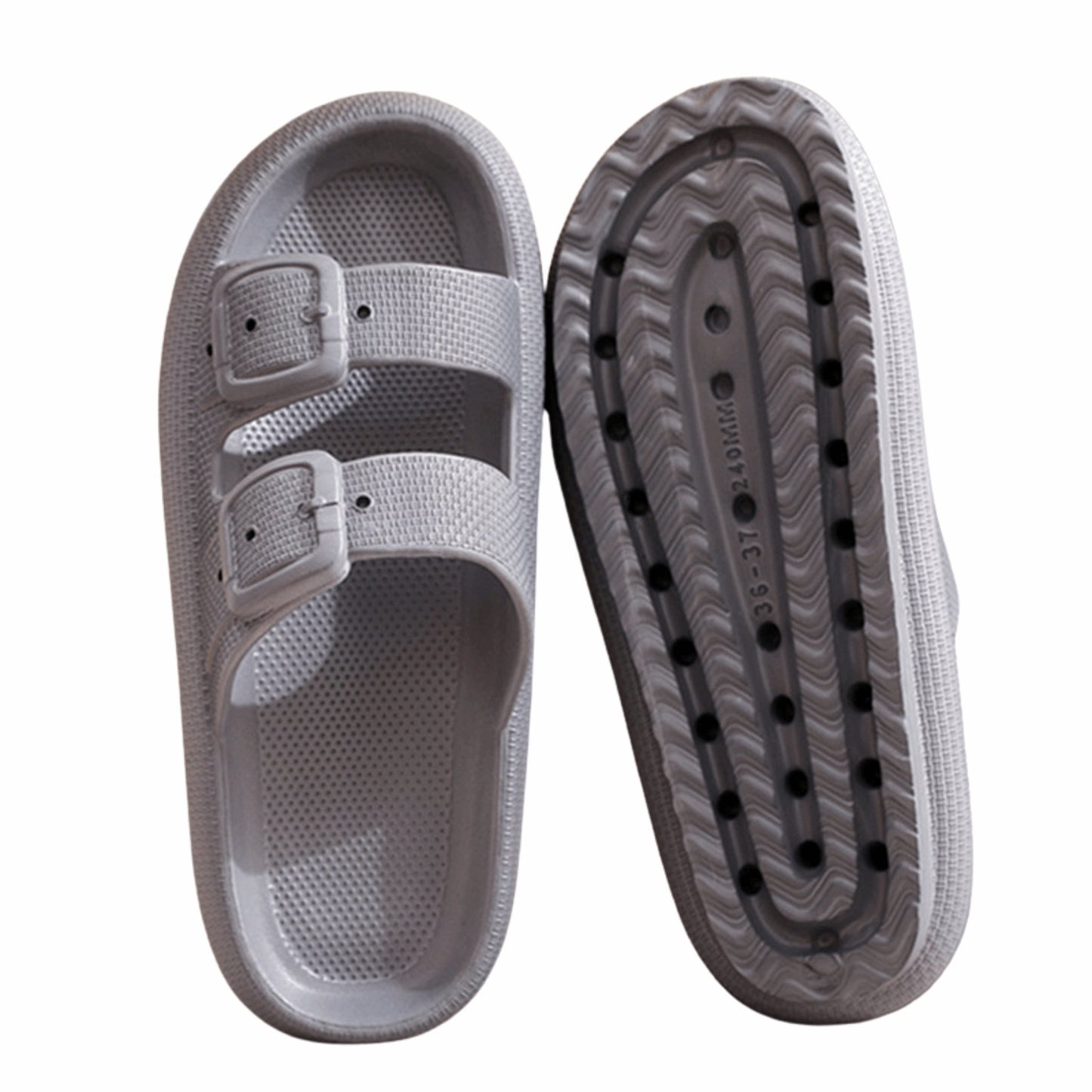 Buckle Slippers for Women & Men | EVA Outdoor Indoor Thick - Soled