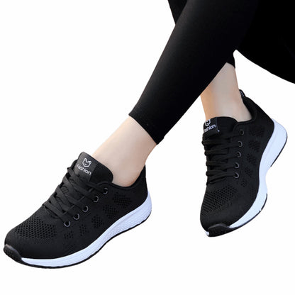 Breathable Mesh Ladies Sneakers | Sweet Style Cross Straps