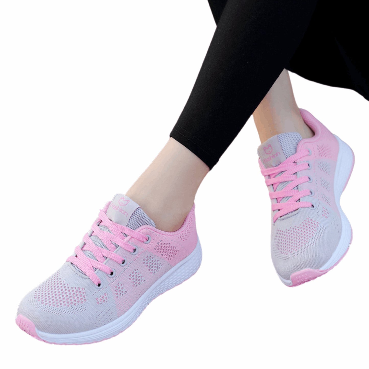 Breathable Mesh Ladies Sneakers | Sweet Style Cross Straps