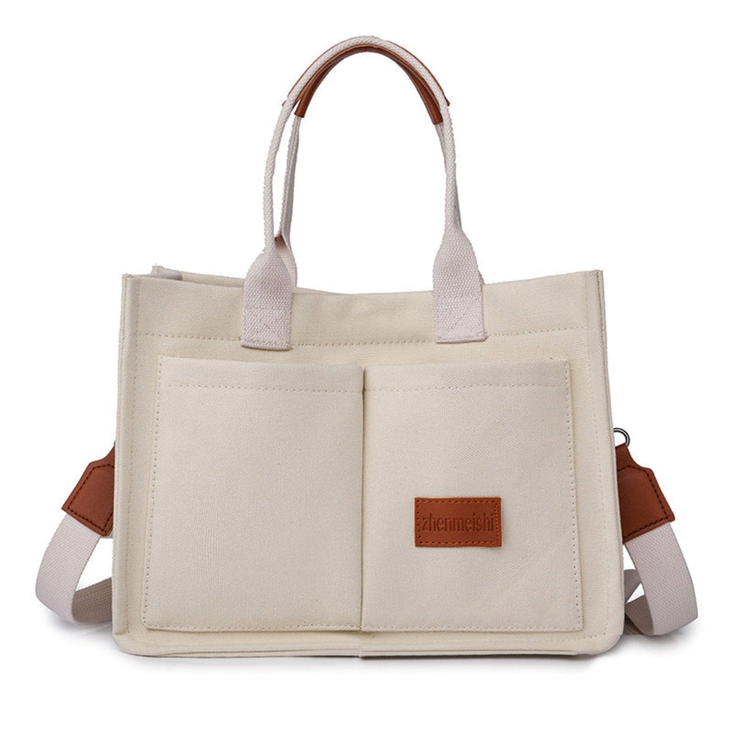 Canvas Mommy Shoulder Bag | Trendy, Spacious & Comfortable