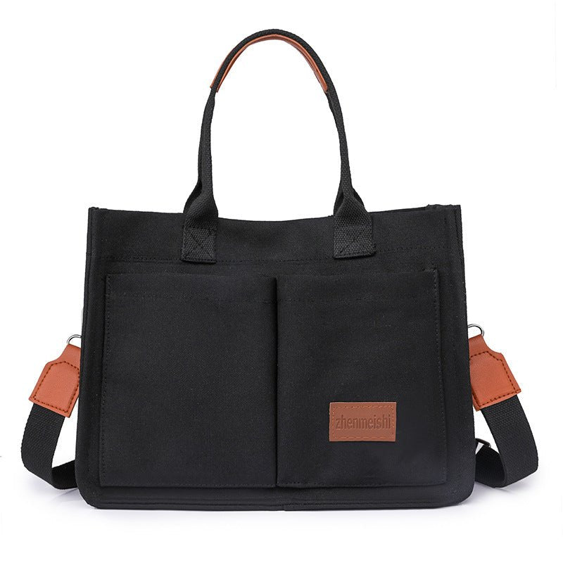 Canvas Mommy Shoulder Bag | Trendy, Spacious & Comfortable