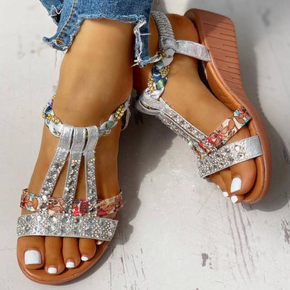 Bohemian Fish Mouth Sandals for Women | Wedge Heel & Breathable