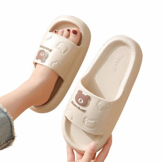 Cartoon Bear Summer Slippers | Breathable & Comfortable EVA