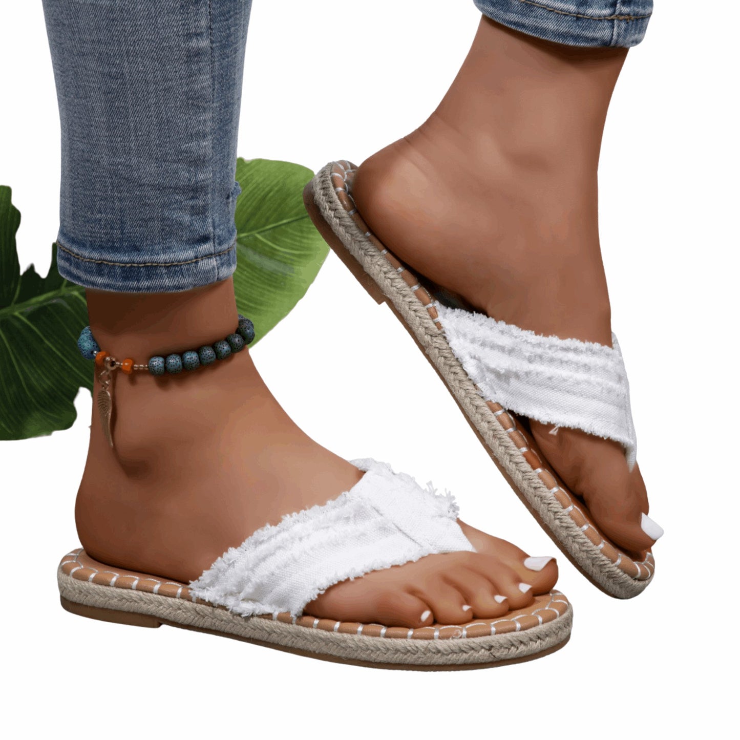 Canvas Flip Flops for Women | Casual, Comfortable & Stylish