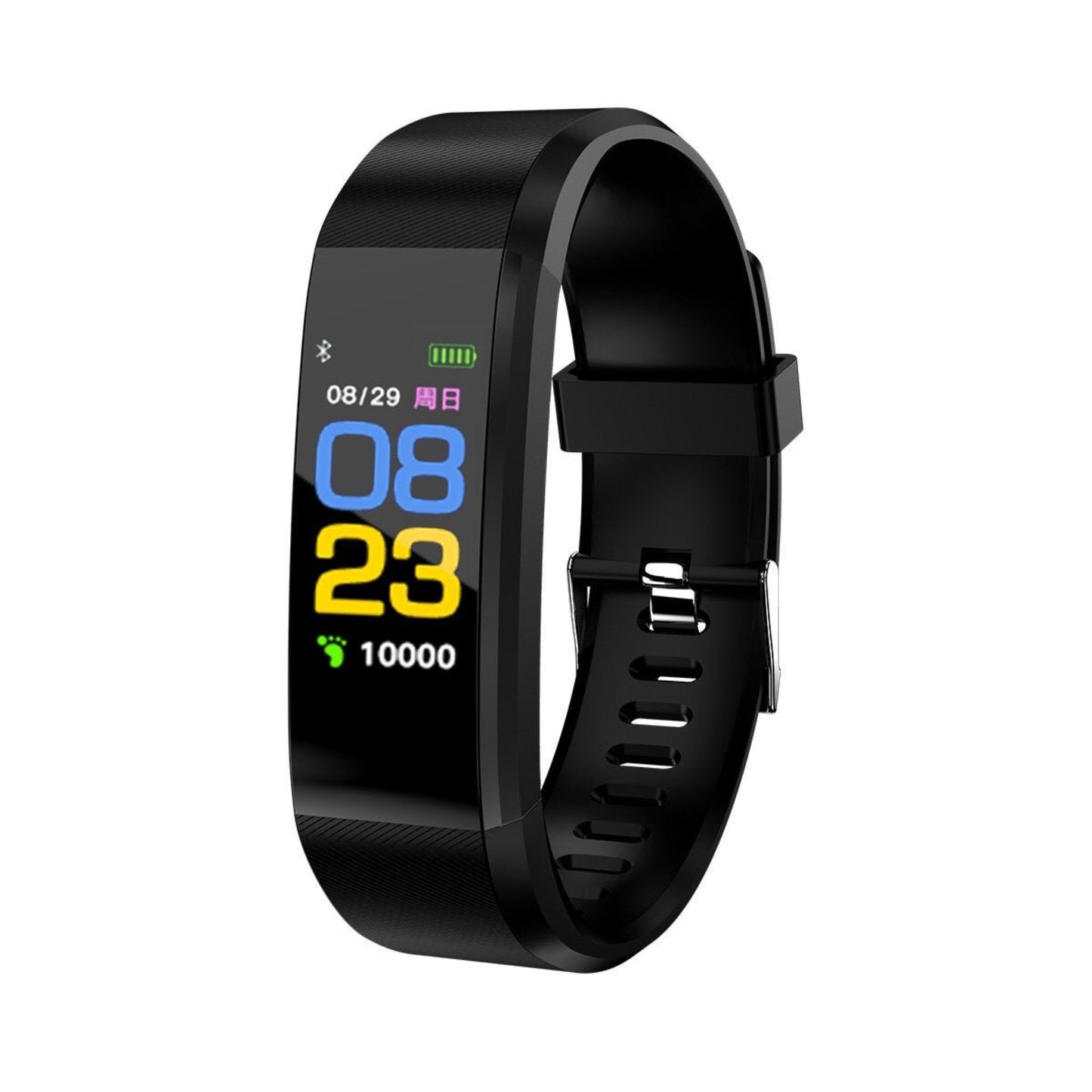 115+ fitness tracker, multifunctional wearable device for tracking heart rate, steps, sleep, and activity levels with a sleek design