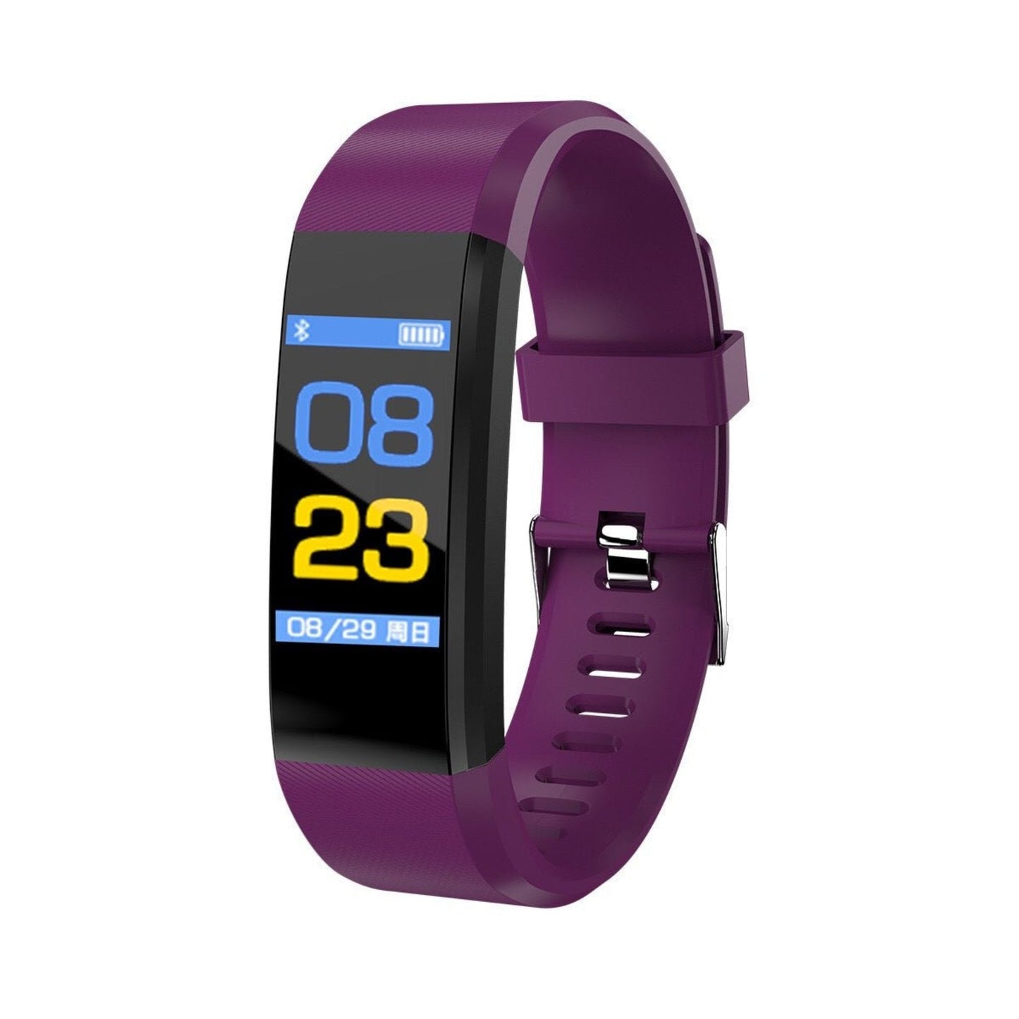 115+ Fitness Tracker with heart rate, blood pressure, sleep, and step monitoring. Waterproof, Bluetooth, and compatible with Android & iOS devices